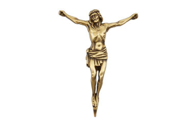 290*220mm bronze color christian crucifix tombstone decoration BD021